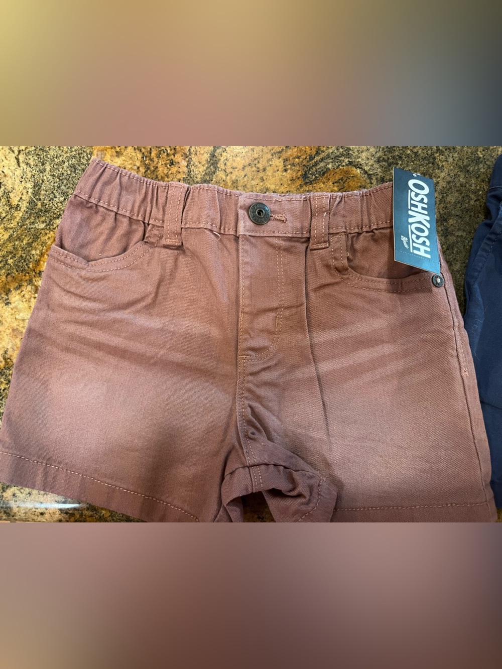 OshKosh B'gosh Rust Brown Boys' Stretch Shorts
